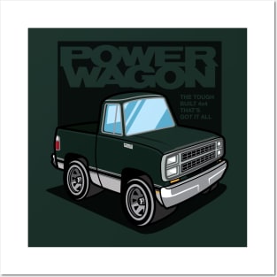 Teal Green Sunfire - Power Wagon (1980 - White-Based) Posters and Art
